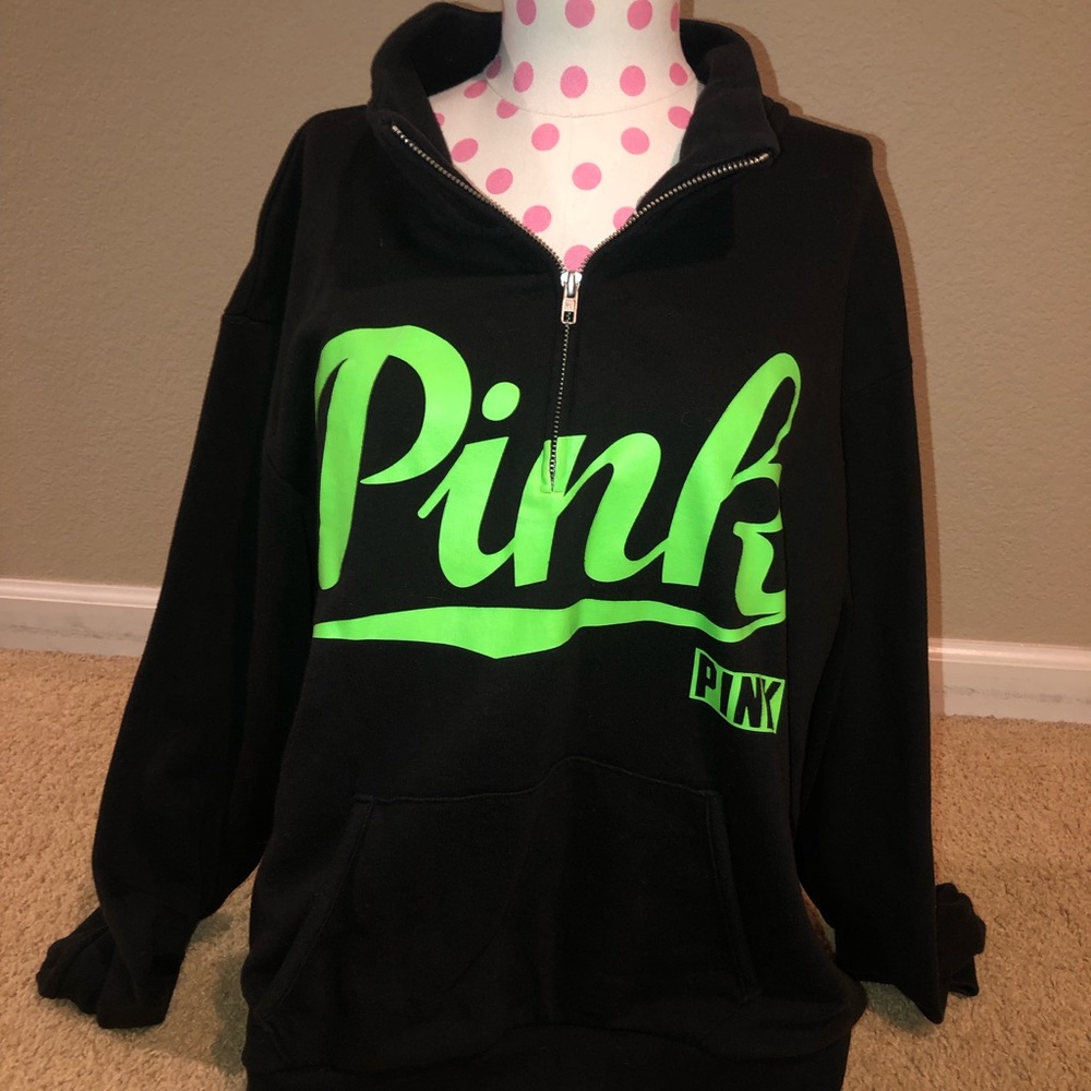 PINK half zip. Size large